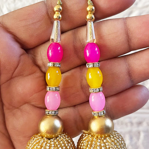 Ethnic Style Multicolor Latkan Pair for Blouse, Lehenga & Craft Décor – Design 2 | Craft Shop India