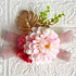 Carnation Flower with Golden Leaf Decorative Bunch Pack of 4 for Trousseau & Gift Packing | Craft Shop India