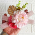Carnation Flower with Golden Leaf Decorative Bunch Pack of 4 for Trousseau & Gift Packing | Craft Shop India
