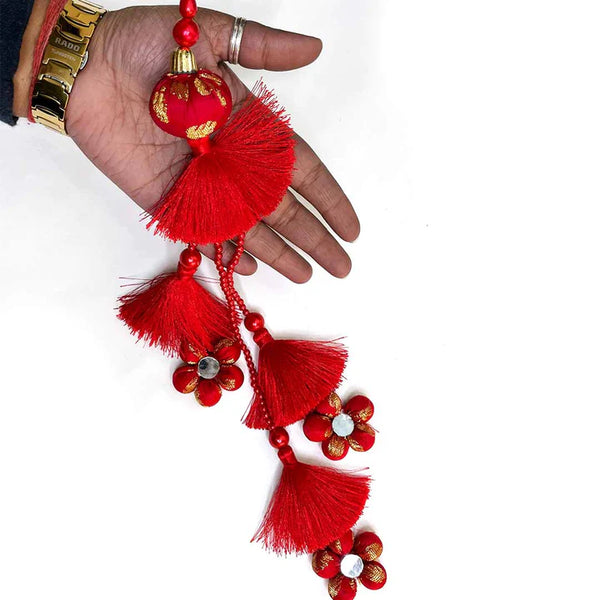 Red Color Long Size Latkan Set Of 2