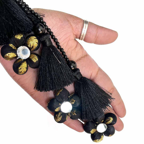 Black Color Long Size Latkan Set Of 2