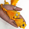 Mango Yellow Color Long Size Latkan Set Of 2