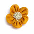 Orange Color Jute Flower Set Of 10