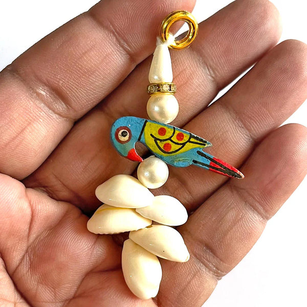 Kaudi & Blue Parrot Tassels Latkan Set Of 10 For Saree Pallu, Dupatta, Blouse, Dress DIY, Art & Craft | Craft Shop India