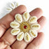 White Color Kaudi Bootie Pack Of 10 for Laddu Gopal cloth decoration & Festive DIY Craft