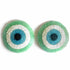 Green Colour Katdana Round Evil Eye Booti Pack Of 4 For Bandhanwar Decorations & DIY Craft