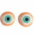 Peach Colour Katdana Round Evil Eye Booti Pack Of 4 For Bandhanwar Decorations & DIY Craft