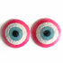 Pink Colour Katdana Round Evil Eye Booti Pack Of 4 For Bandhanwar Decorations & DIY Craft