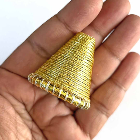 Golden color Cone Pack Of 10