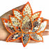 Beads & Mirror lotus design booti | Lotus Shape Mirror Design | Orange Color Lotus Design | Lotus Shape Booti | Craft Making Patch | Lotus Patch | Decorative Booti | Lotus Booti For Craft | Lotus Booti For Temple Decoration