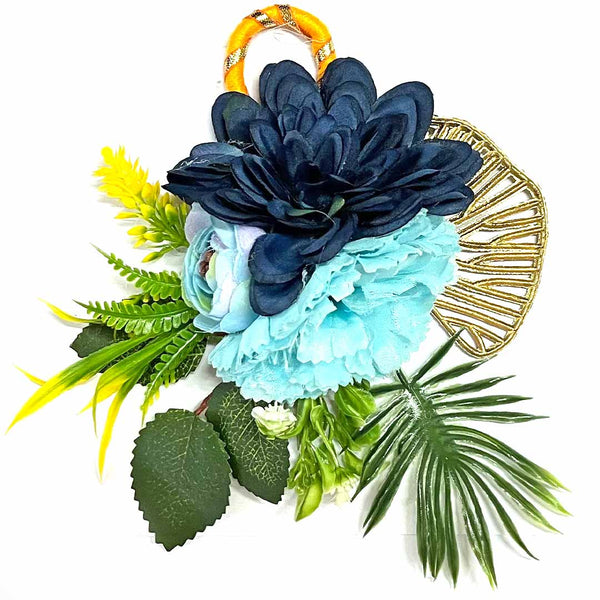 Big Size Blue Color Lotus Flower Bunch Pack Of 2