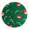 4 Inch Green Color Pichwai Lotus Print Fabric Plates Festival & Wedding Decorations and DIY Craft