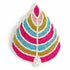 Rani Pink & Multi Color Beads betel leaf design booti pack of 4 for toran tea light decoration & Festive DIY Craft