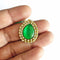 Green Color Drop Shape Booti Pack Of 10 For God Cloths Decorations & DIY Crafts