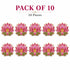 Beaded Lotus Printed MDF Cutout Pack of 10 | DIY Decoration, Toran & Bandhanwar | Craft Shop India