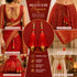 Bright Red Silk Hanging Tassels with Golden Cutdana Beads for Saree Pallu, Blouse, Lehenga, Dupatta, DIY Art & Craft Decoration | Pack of 10 | Craft Shop India
