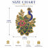 Beaded Peacock Printed MDF Cutout Pack of 4 | 6 Inch | DIY Decoration, Toran & Bandhanwar | Craft Shop India