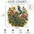 Beaded Peacock Printed MDF Cutout Pack of 4 | 6 Inch | DIY Decoration, Toran & Bandhanwar | Craft Shop India