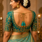 Sea Green Silk Hanging Tassels with Golden Cutdana Beads for Saree Pallu, Blouse, Lehenga, Dupatta, DIY Art & Craft Decoration | Pack of 10 | Craft Shop India