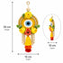 Yellow Handmade Floral Evil Eye Door Hanging Pair with Pearl Beads & Tassels | Home & Mandir Decor | Craft Shop India