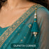 Sea Green Silk Hanging Tassels with Silver Cutdana Beads for Saree Pallu, Blouse, Lehenga, Dupatta, DIY Art & Craft Decoration | Pack of 10 | Craft Shop India