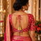 Rani Pink Embroidered Triangle Potli Latkan Tassel Set of 2 for Saree, Blouse & Lehenga | Craft Shop India