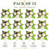 White Handmade Artificial 3 Flowers & Pollen Bunch Pack of 6 & 12 | Trousseau Packing | Craft Shop India