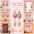 Pink Nalki Pichwai Lotus with Flower Bunch Hanging Pack of 2 | Wall Décor | Craft Shop India