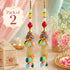 Ethnic Multicolor Glass Beads Latkan Tassel Pack of 2 for Saree Pallu, Blouse, Suits, Dupatta & Lehenga | Craft Shop India