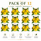 Yellow Handmade Artificial 3 Flowers & Pollen Bunch Pack of 6 & 12 | Trousseau Packing | Craft Shop India