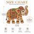 Beaded Elephant Printed MDF Cutout Pack of 10 | DIY Decoration, Toran & Bandhanwar | Craft Shop India