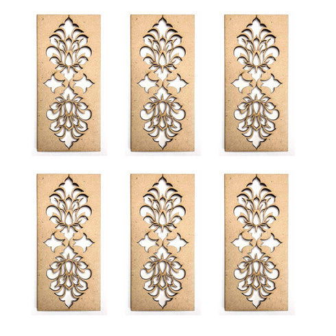 Floral Motifs Pattern Tealight Plater Pack Of 2