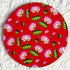 Red Pichwai Lotus Round Cutout Pack of 10 | Wall Hanging Decoration | Craft Shop India