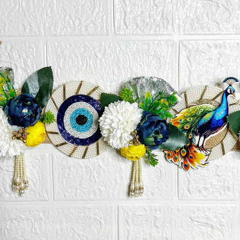 Peacock & Kanha Ji Toran Bandhanwar for Door Entrance | 40 Inch | Craft Shop India