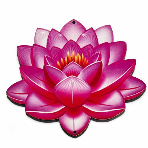 3d Look Pink Color Lotus Big Size Set Of 6
