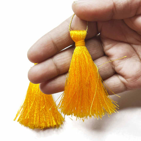 Yellow Tassels Pack Of 5