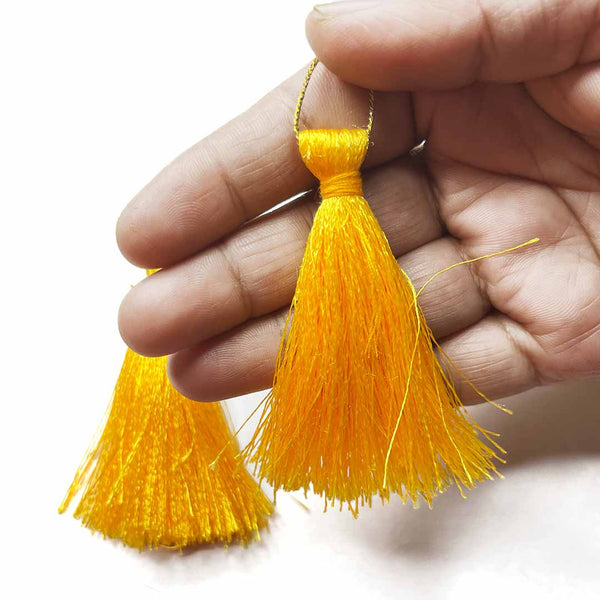 Yellow Tassels Pack Of 5 | Tassels | Yellow Tassels | Craft Shop India