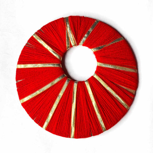 5 Inches Red Plate For Bandhanwar Pack Of 6