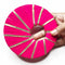 5 Inches Rani Pink Plate For Bandhanwar Pack Of 6