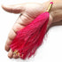 Big Size Rani Pink Color Golden Beads Hanging/Tassels Pack Of 6