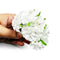 White Color Fabric Flower Bunch 2 Of 12 PCS.