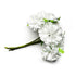 White Color Fabric Flower Bunch 2 Of 12 PCS.