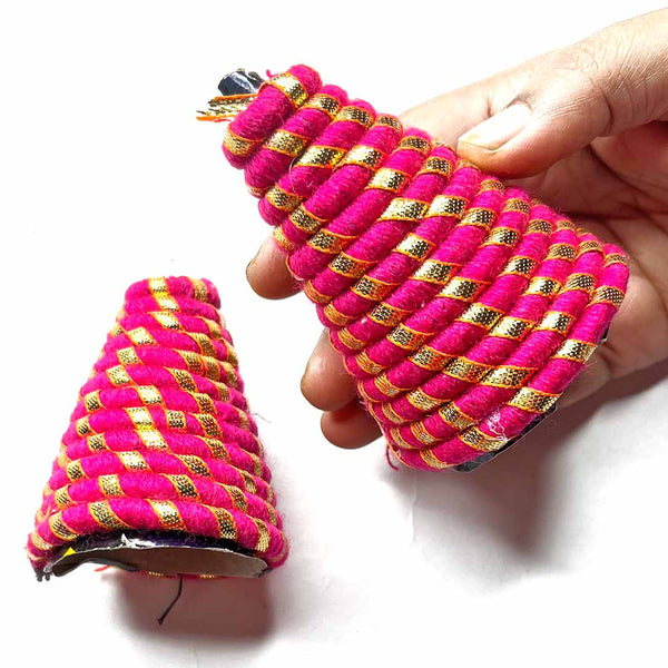 Rani Pink Color Dori Cone Pack Of 6 | Dori | Pink Color Dori | Dori Cone | Craft Shop India | Hobby Craft | Art Craft | Project Making | Wedding decoration | Art Craft Online | Online Craft | Craft SHop India