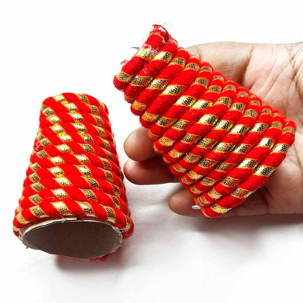 Red Color Dori Cone Pack Of 6 | Craft Shop India | Hobby Craft | Art Craft | Project Making | Wedding decoration | Art Craft Online | Online Craft | Craft SHop India