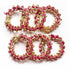 3 Inches Rani Pink & Golden Gota Ring Set Of 6