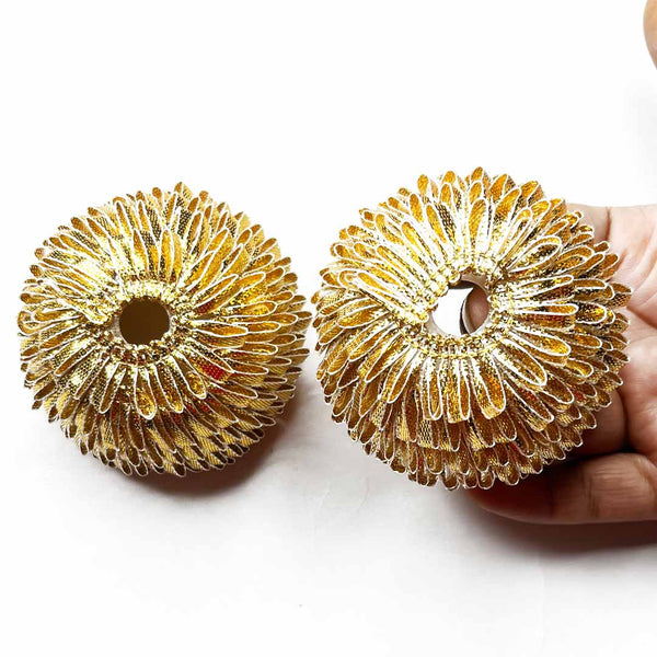 Golden Color Gota Frill Katori Umbrella | Pack Of 6 | craft shop india | india carft shop | shop craft | craft shop