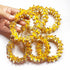 3 Inches Yellow & Golden Gota Ring Set Of 6