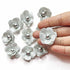 Silver Color Small Size Flower Set Of 20
