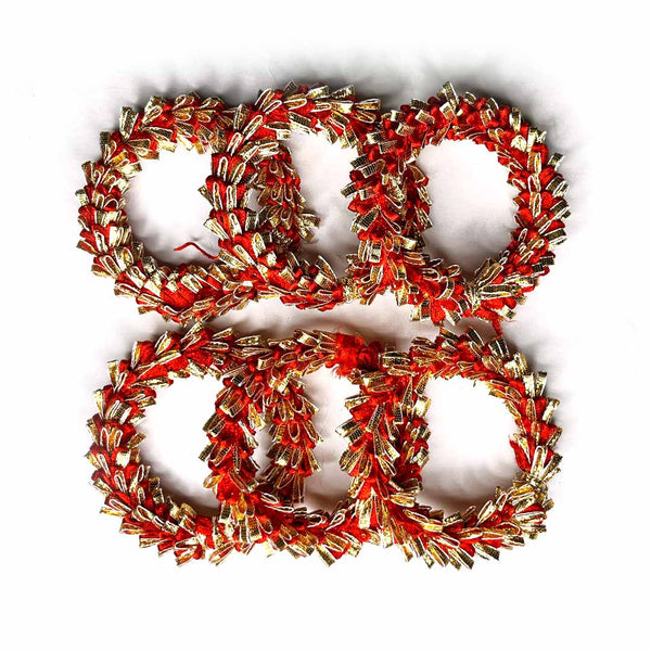 Red & Golden Gota Ring | Wedding Decoration | Traditional Art | Dress Making | DIY | Jawellry Making Material | craft shop india | india craft shop | craft shop