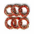 3 Inches Red & Golden Gota Ring Set Of 6